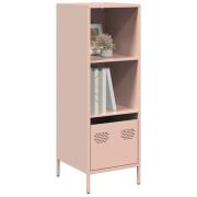 vidaXL Highboard rosa 35x39x103,5 cm stål