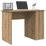 vidaXL Skrivebord artisan eik 100x55x75 cm konstruert tre