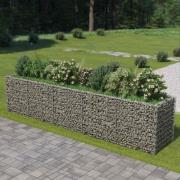 vidaXL Gabion høybed galvanisert stål 450x90x100 cm