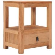 vidaXL Nattbord 40x30x50 cm heltre teak