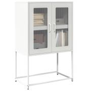 vidaXL Highboard Hvit 68x39x107 cm Stål