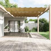 vidaXL Vertikal markise beige 250x360 cm oxfordstoff