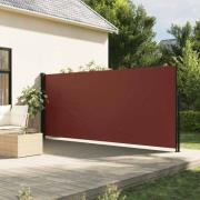 vidaXL Uttrekkbar sidemarkise brun 180x500 cm