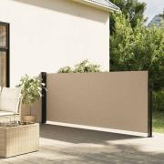 vidaXL Uttrekkbar sidemarkise beige 117x300 cm