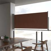 vidaXL Uttrekkbar sidemarkise 100x300 cm brun