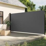 vidaXL Uttrekkbar sidemarkise antrasitt 220x500 cm