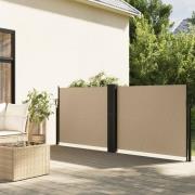 vidaXL Uttrekkbar sidemarkise 120x1000 cm beige