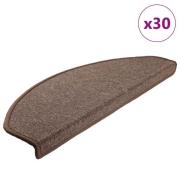 vidaXL Trappematter 30 stk kaffe brun 65x24x4 cm