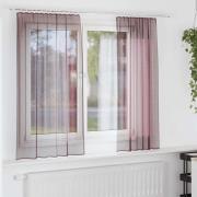 vidaXL Voilegardiner med hemper 2 stk lilla 140x175 cm