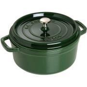 Staub Rund Gryte 24 cm 3,8 liter Basilikumgrønn