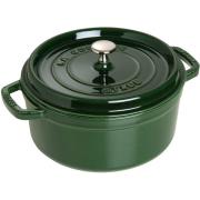 Staub Rund Gryte 26 cm 5,2 liter Basilikumgrønn