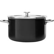 KitchenAid Cookware Collection Gryte med lokk 24 cm, Svart