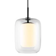 Globen Lighting Cuboza takpendel, 20 cm, klar/hvit