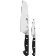 Zwilling Pro Knivsett 2 deler, Skrellekniv+Santoku