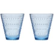 Iittala Kastehelmi Glass 30 cl Aqua 2-pk