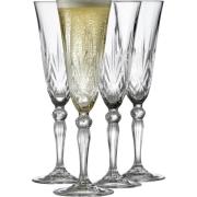 Lyngby Glas Glass Champagne Melodia 16 cl 4 st