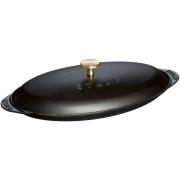 Staub La Cocotte Fiskform/Fat Oval Svart 31 cm 0,7 l