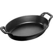 Staub La Cocotte Oval Form/Fat Svart 24 cm 1 l