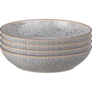 Denby Studio Grey Pastaskål 22 cm, 4-Pack