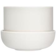 Iittala Nappula Krukke Med Fat 170x130 mm, Hvit