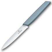 Victorinox Swiss Modern Sagtann Skallkniv 10 cm, Lyseblå