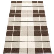 Pappelina Gulvteppe Ed, dark brown/linen/vanilla, 70 x 140 cm