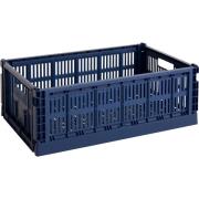 HAY Colour Crate oppbevaringsboks large, dark blue