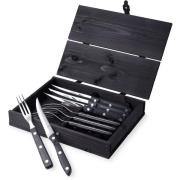 Gense Old Farmer Black Grillbestikk 4+4