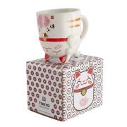 Tokyo Design Studio Kawaii Lucky Cat krus, 35 cl, pink