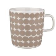 Marimekko OIVA Räsymatto krus 4 dl, hvit/beige