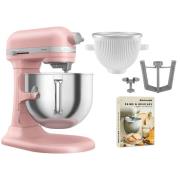 KitchenAid Artisan 5KSM70SHXE kjøkkenmaskin 6,6 liter + 5KSMICM Ice Cr...