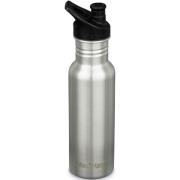 Klean Kanteen Vannflaske Classic Smal med Sportslokk Metall 532 ml.