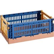 HAY Colour Crate Mix oppbevaringsboks small, dark blue