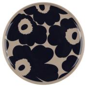 Marimekko Unikko tallerken 20 cm, terrakotta/blå