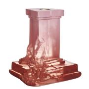 Kosta Boda Rocky Baroque lysestake 150 mm, spicy rose