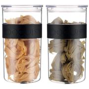 Bodum - Presso oppbevaringsboks 2L 2 stk svart