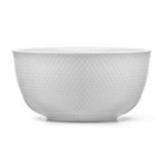 Lyngby Porcelæn - Rhombe serveringsskål 22 cm hvit