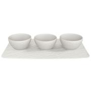 Villeroy & Boch - Manufacture Rock Blanc skålsett 4 deler