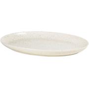 Broste Copenhagen - Nordic Vanilla ovalt fat 26,5x35,5 cm kremhvit