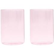 Design Letters - Favourite glass The Mute Collection 35 cl 2 stk rosa