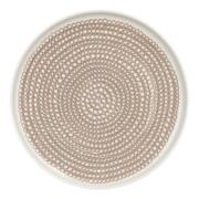 Marimekko - Siirtolapuutarha tallerken 20 cm hvit/beige