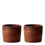 Aida - RAW Teak eggeglass 5x4,3 cm