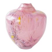 Magnor - Unik skulptur kunstglass M 24 cm rosa multi