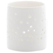 Sögne Home - T-lysholder dots 7,5x6,5 cm hvit