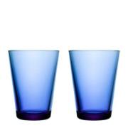 iittala - Kartio glass 40 cl 2 stk ultramarinblå