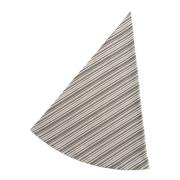 By Mogensen - Duk rund 180 cm small stripes hvit/grå