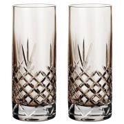 Frederik Bagger - Crispy Highball glass 37 cl 2 stk copal/brown