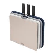 Joseph Joseph - Nest skjærebrett med kniver 6 deler grå