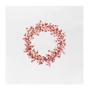 Sögne Home - Juleserviett julekrans 33x33 cm rød