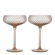 ByOn - Opacity champagneglass 30 cl 2 stk fersken